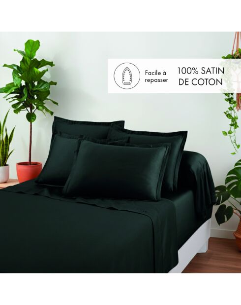 Drap plat en satin de coton Uni 1 baratta gris 03