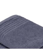 Lot de 2 essuie-mains coton peigné LT Ecume bleu gris - 2x(45x45 cm)