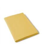 Drap plat en percale de coton uni ocre