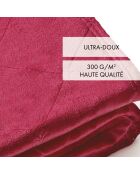 Maxi plid/copriletto Diamond bordeaux - 180x220 cm