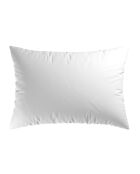 Set de 2 taies d'oreiller en satin de coton Uni blanc - 2x(50x70 cm)