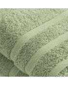 Set van 2 amandelgroene badlakens - 70x140 cm