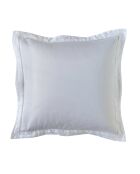 Taie d'oreiller en satin brodé Dolly blanche