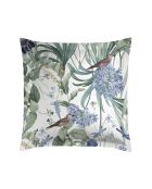 Set aus 2 weißen Kissenbezügen aus Baumwollsatin Jardin d'Eden — 2 x (63 x 63 cm)