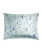Set de 2 taies d'oreiller en satin de coton Eclat bleu blanc - 2x(50x70 cm)