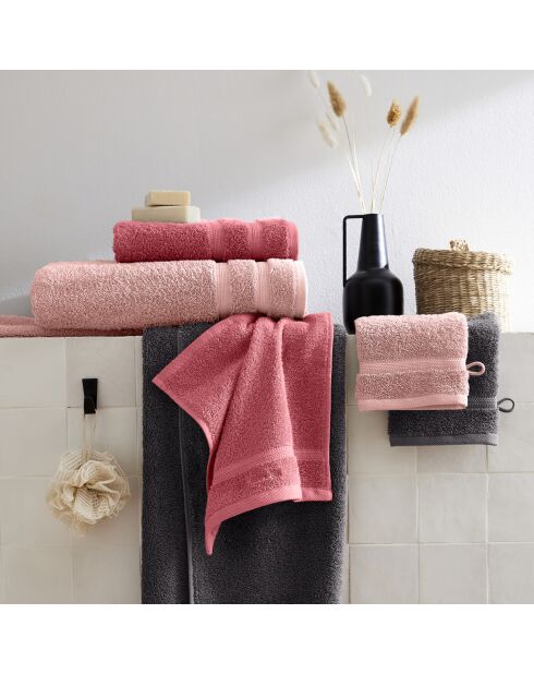 Maxi drap de bain rose hibiscus - 100x150 cm