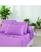 Ensemble de draps Mini taie rectangle en satin de coton Uni 1 baratta rose 03 -  150x200 cm