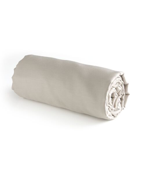 Unifarbenes Spannbetttuch aus Baumwollsatin