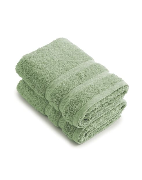 Set di 2 tovaglioli verde prato - 50x100 cm