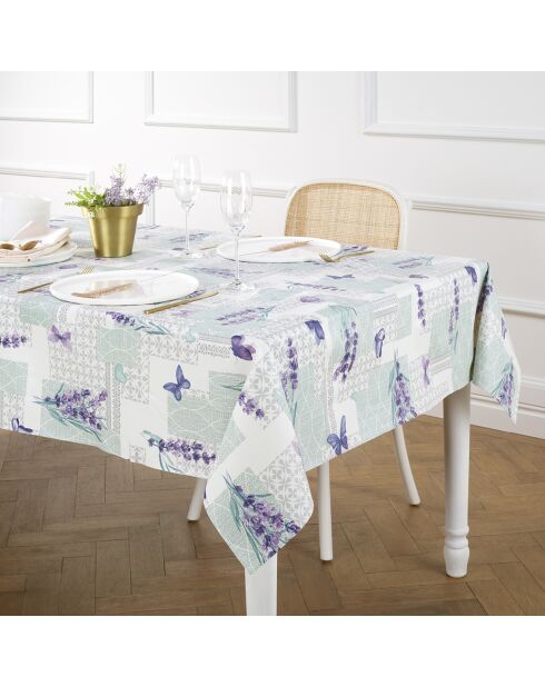 Lavender Bouquet vlekbestendig tafelkleed met coating