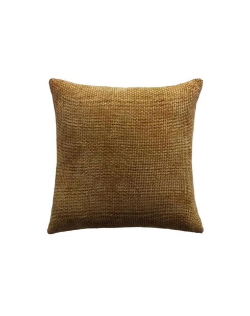 Housse de coussin Alenia jaune moutarde - 45x45 cm