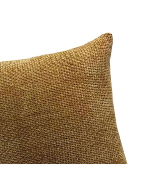 Housse de coussin Alenia jaune moutarde - 45x45 cm