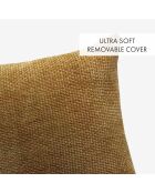 Funda de cojín Alenia amarillo mostaza - 45x45 cm
