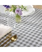 Tovaglia rivestita antimacchia Squares taupe