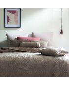 Kussenhoes van taupe corduroy - 45x45 cm