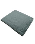 Plaid en gaze de coton sauge - 130x170cm