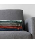 Plaid en gaze de coton sauge - 130x170cm