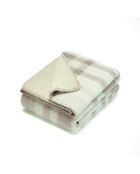 Maxi plaid in pile beige/tortora - 150x200 cm