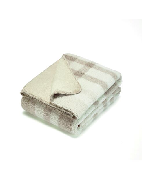 Tela polar maxi beige/taupe, 150 x 200 cm