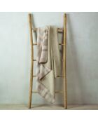 Maxi plaid in pile beige/tortora - 150x200 cm