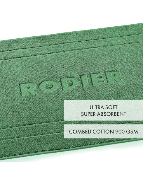 Tappeto da bagno verde bottiglia - 60x100 cm