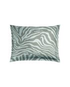 Taie d'oreiller satin de coton Evasion zébrée taupe - 30x50 cm