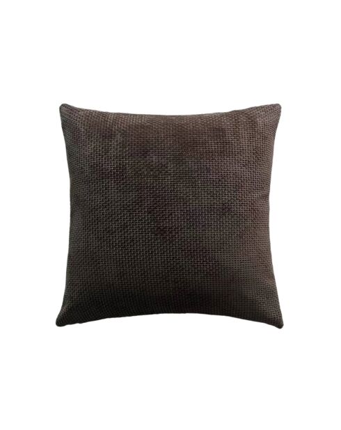 Housse de coussin Alenia marron glacé - 45x45 cm