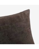 Housse de coussin Alenia marron glacé - 45x45 cm