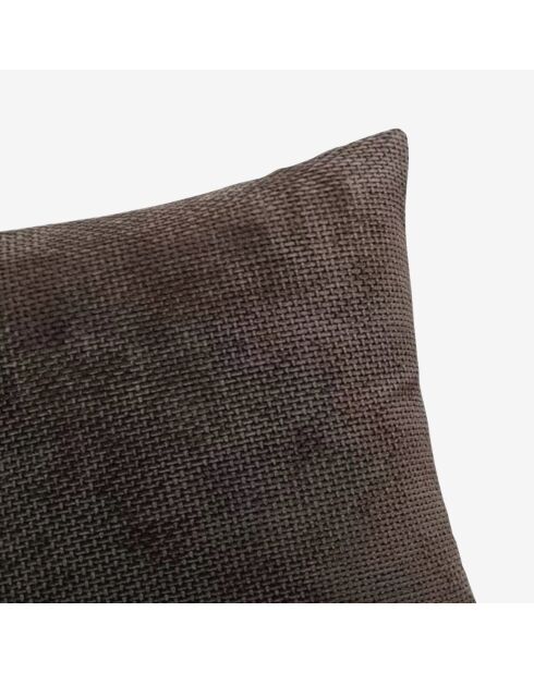 Housse de coussin Alenia marron glacé - 45x45 cm