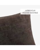 Housse de coussin Alenia marron glacé - 45x45 cm