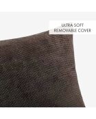 Housse de coussin Alenia marron glacé - 45x45 cm