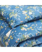 Quilt mit Quasten Belle de Nuit blau - 140x200 cm