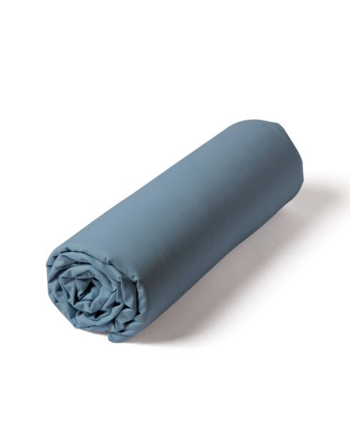 Drap housse en percale de coton uni céladon