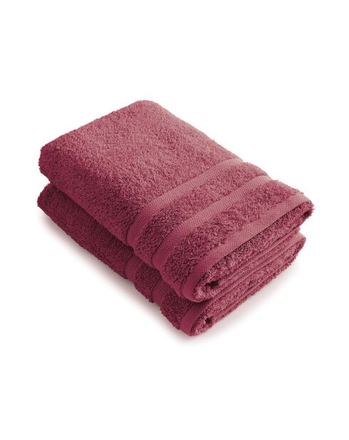 Set van 2 roze blush badlakens - 70x140 cm