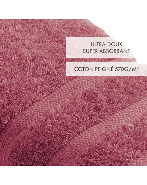 Set van 2 roze blush badlakens - 70x140 cm