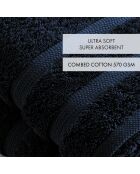 Set de 2 servilletas azul marino - 50x100 cm