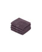 Serviette d'invité coton peigné LT Ecume mauve - 4x(30x30 cm)