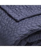 Couvre-lit XL Lucas bleu foncé - 220x250 cm