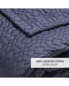 Couvre-lit XL Lucas bleu foncé - 220x250 cm