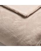 Plaid beige in pelliccia sintetica - 130x180 cm