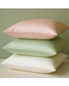 Taie d'oreiller en soie de murier rose - 65x65cm