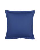 Lot de 2 taies d'oreiller satin de coton Uni 1 baratta bleu 06