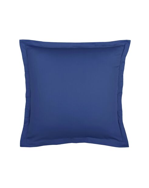 Lot de 2 taies d'oreiller satin de coton Uni 1 baratta bleu 06