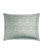 Set de 2 fundas de almohada de satén de algodón Damask Floralia taupe - 50x70 cm