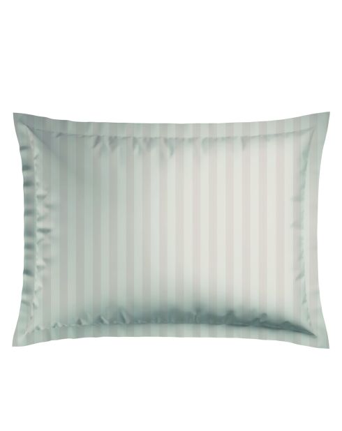 Set de 2 taies d'oreiller en satin de coton Damask Floralia taupe - 50x70 cm