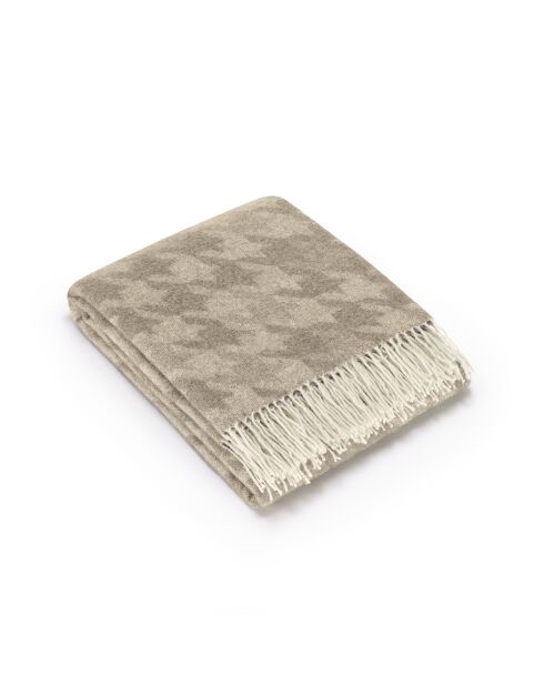 Taupefarbenes Plaid aus Kaschmir von Clémence - 130x180 cm