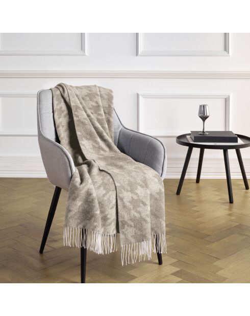 Taupefarbenes Plaid aus Kaschmir von Clémence - 130x180 cm