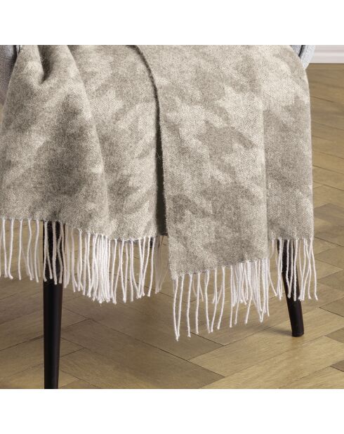 Taupefarbenes Plaid aus Kaschmir von Clémence - 130x180 cm