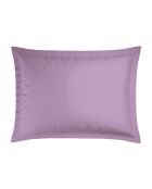 Set aus 2 Kissenbezügen aus Baumwollsatin Wildflowers weiß/lila - 2x (50x70 cm)