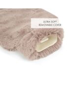 Borraccia per acqua calda con coperchio rosa chiaro - 20x33 cm